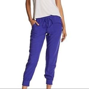 Splendid cobalt blue trousers with zipper